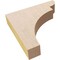 Ekena Millwork 2"W x 10"D x 10"H Thin Yorktown Rough Cedar Woodgrain TimberThane Corbel, Primed Tan CORUR02X10X10YORRCPR - alternate 3